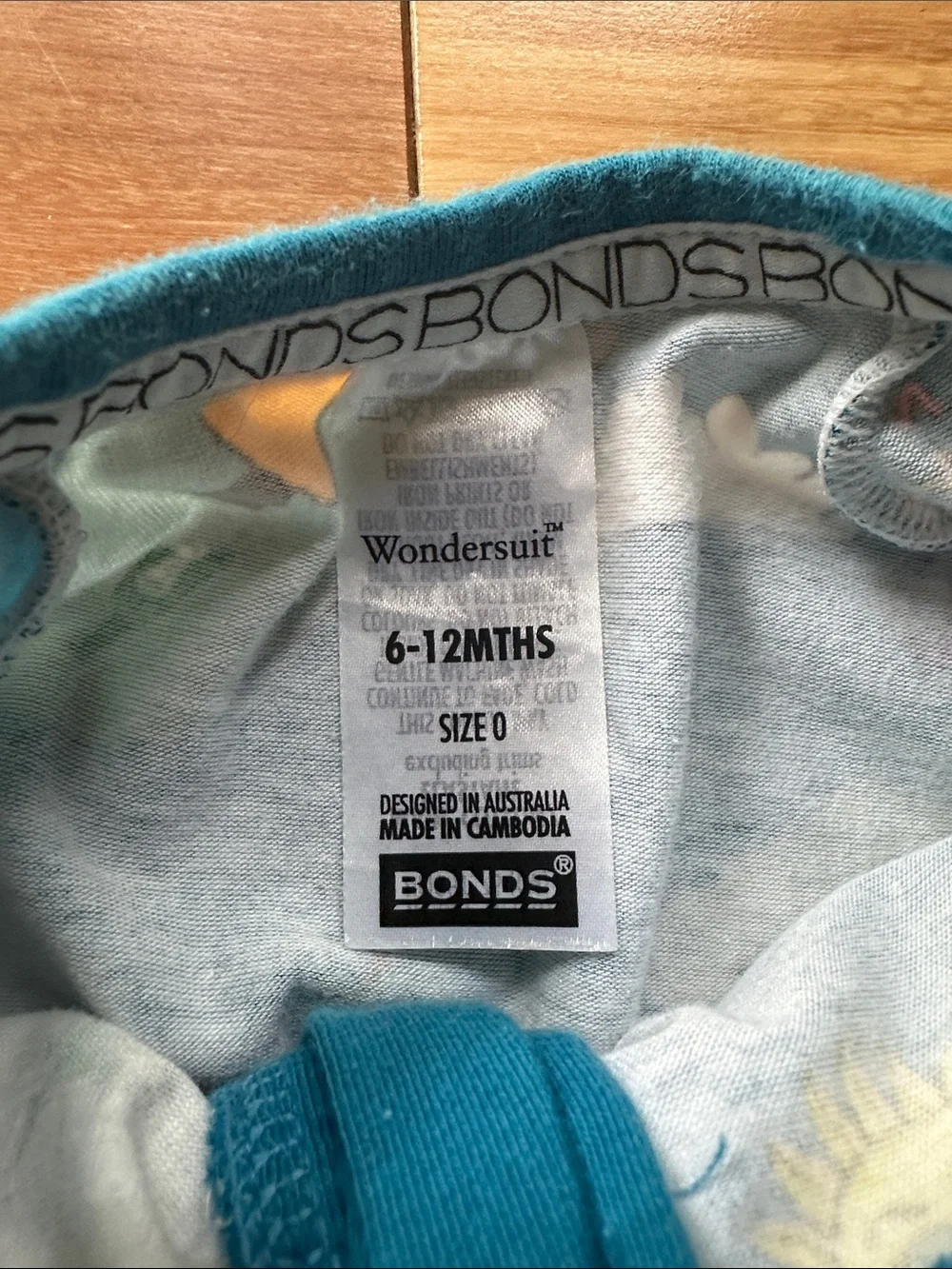 Bonds Blue Pirate Map Zippy Pjs 6-12m